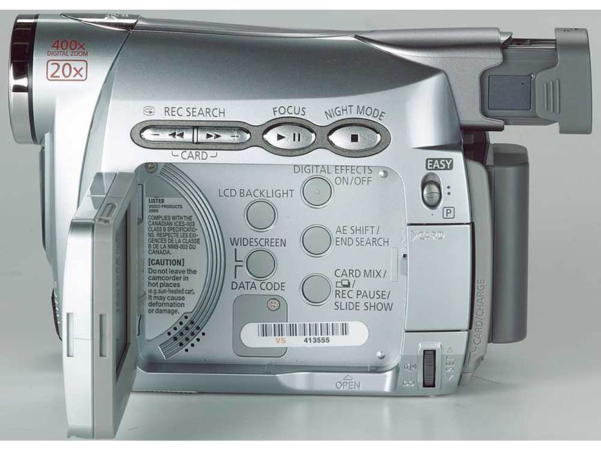 Canon ZR200 Mini DV digital camcorder at Crutchfield
