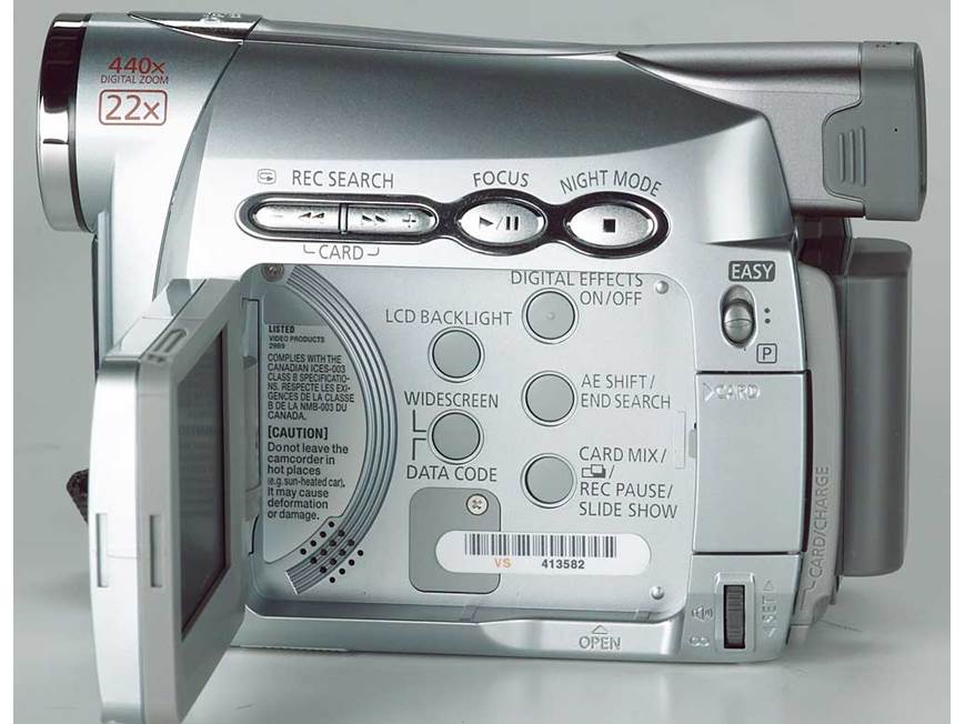 Canon ZR300 Mini DV digital camcorder at Crutchfield