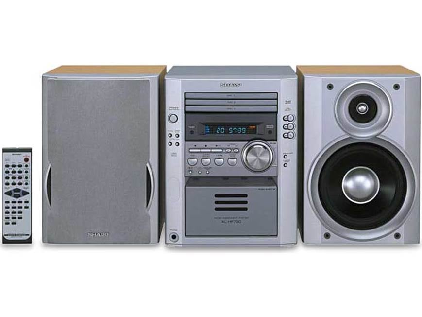 Sharp XL-HP700 3-CD/AM/FM shelf system at Crutchfield