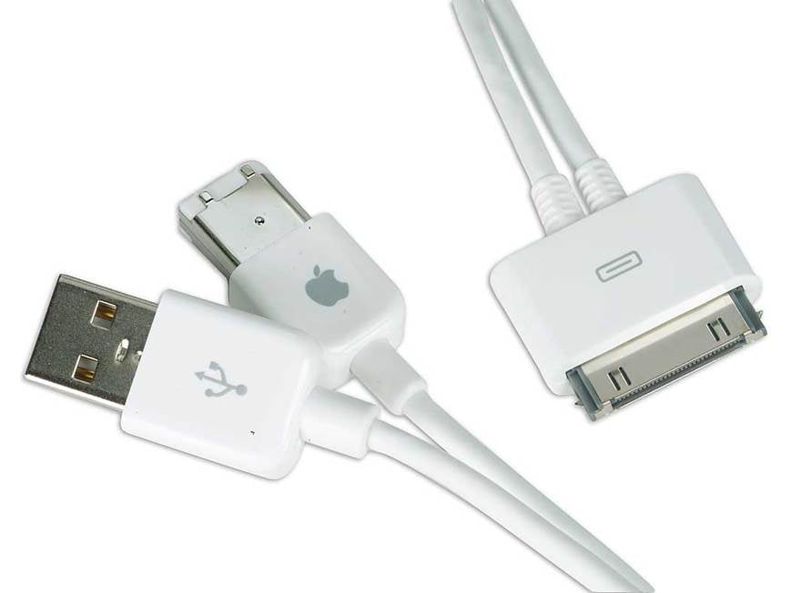 Apple iPod USB cable + FireWire Cable at Crutchfield