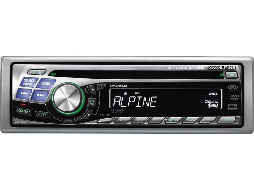 /////ALPINE DVDヘッドユニット DVA-9860J 専用リモコン付 Alpine DVA-9860 DVD / CD player with MP3/WMA playback at Crutchfield