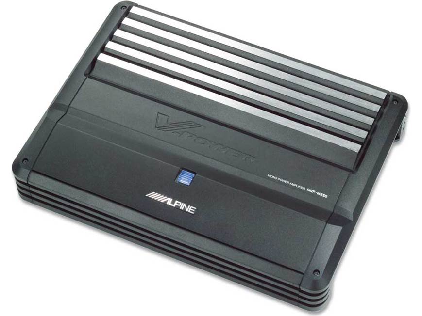 Alpine MRP-M650 Mono subwoofer amplifier 600 watts RMS x 1 at 2