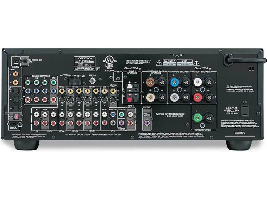 Onkyo TX-SR603X (Black) 7-channel home theater receiver (Black) at