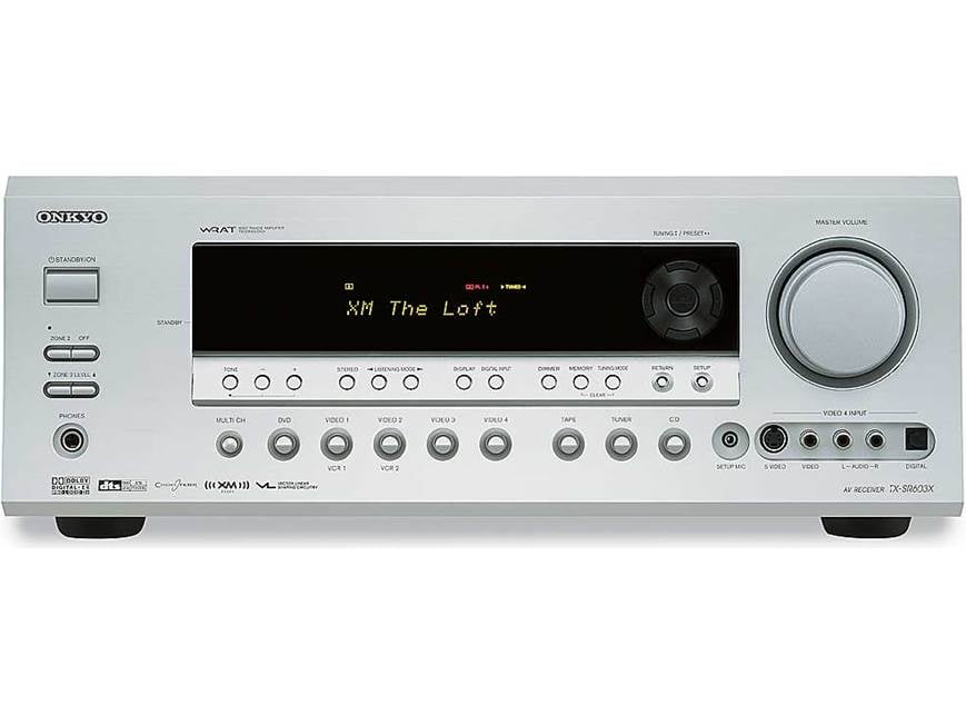 ONKYO　ＡＶ　CENTER　TX-SA603アンプ　機械 オンキヨー、複数のリスニングポイントを設定できるAVアンプ