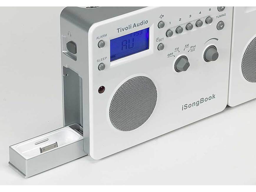 Tivoli iSongBook Portable AM/FM radio with iPod® dock at Crutchfield