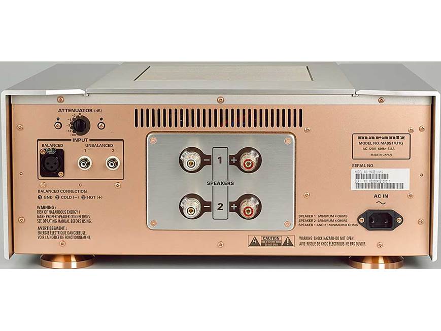 Marantz Reference Series MA-9S1 Monoblock power amplifier at