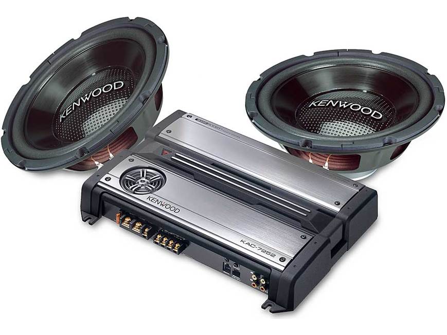 Kenwood Bass Package KAC-7252 2-channel ampTwo KFC-W300S 12