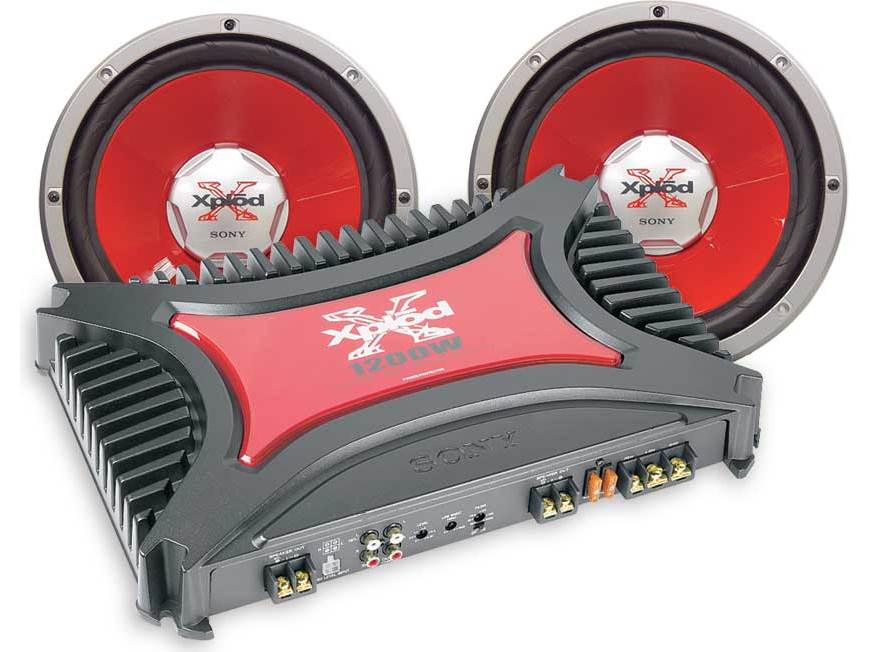 Sony Bass Package XM-2200GTX 2-channel amplifierTwo XS-L1237 12