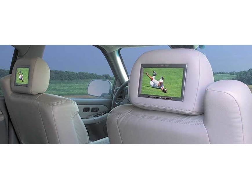 Vizualogic Video Headrests Package (Graphite) Two leather
