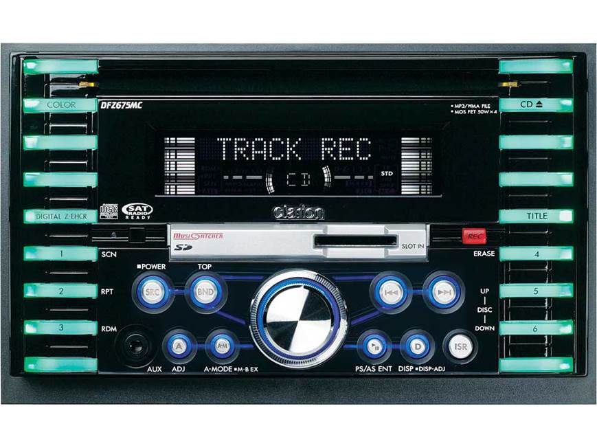 Clarion DFZ675MC CD receiver at Crutchfield