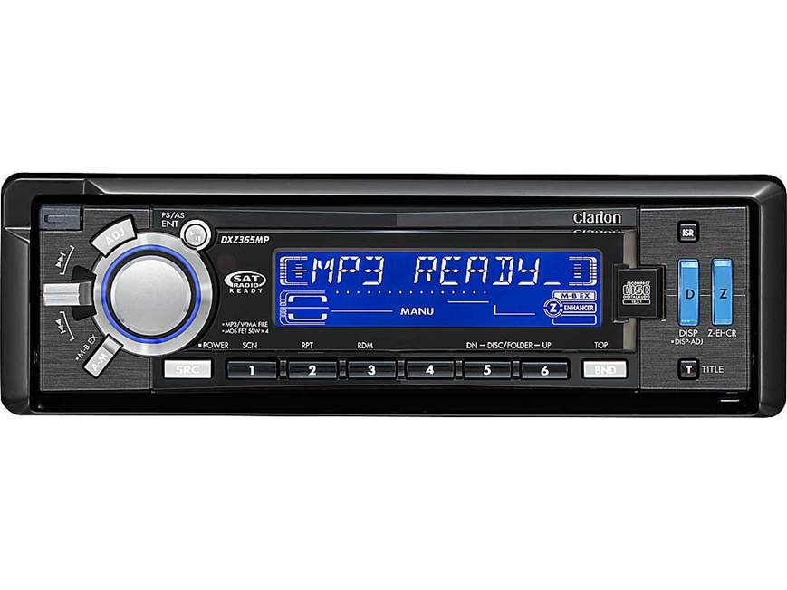Clarion DXZ365MP CD receiver with MP3/WMA playback at Crutchfield