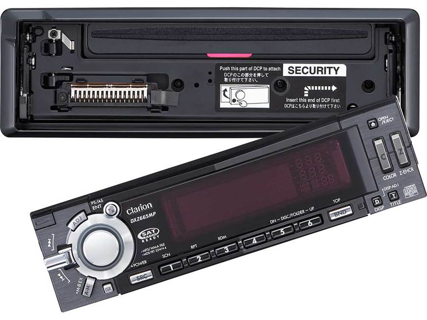 Clarion ProAudio DXZ665MP CD receiver with MP3/WMA playback at