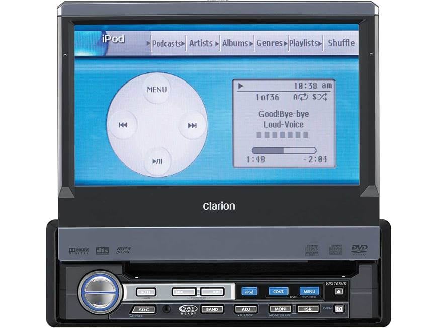 Clarion VRX765VD In-dash DVD player with 7