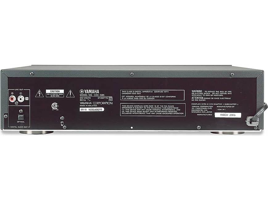 CDオーディオ Yamaha CDC-585 5-disc CD changer at Crutchfield