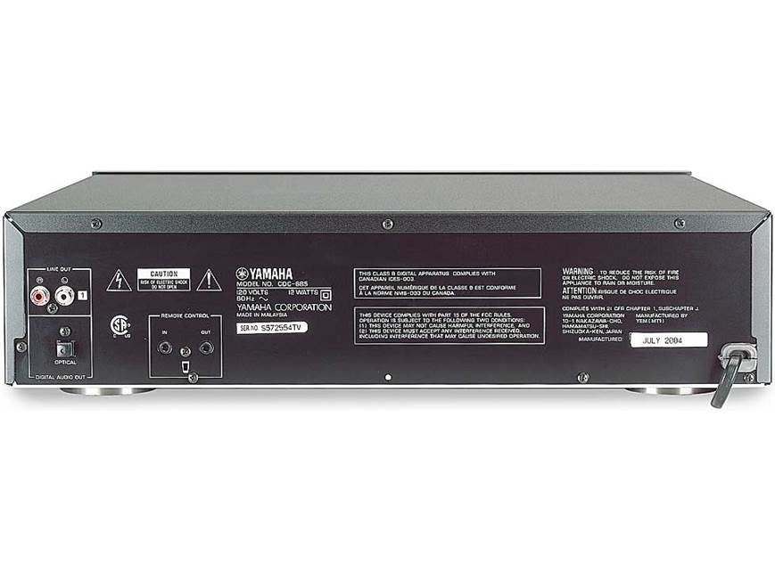 Yamaha CDC-685 5-disc CD changer at Crutchfield