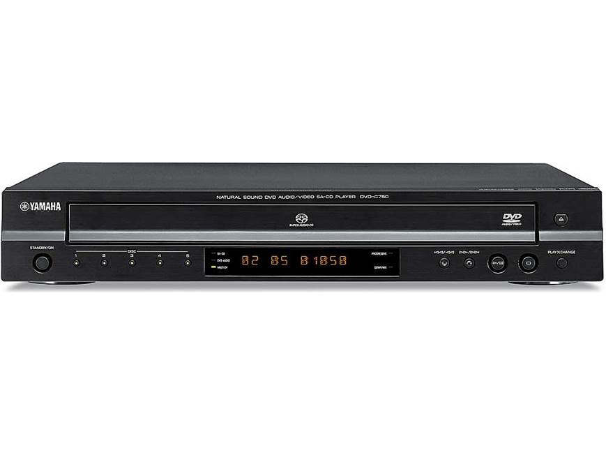 Yamaha DVD-C750 5-disc DVD/CD/SACD/DVD-Audio changer at Crutchfield