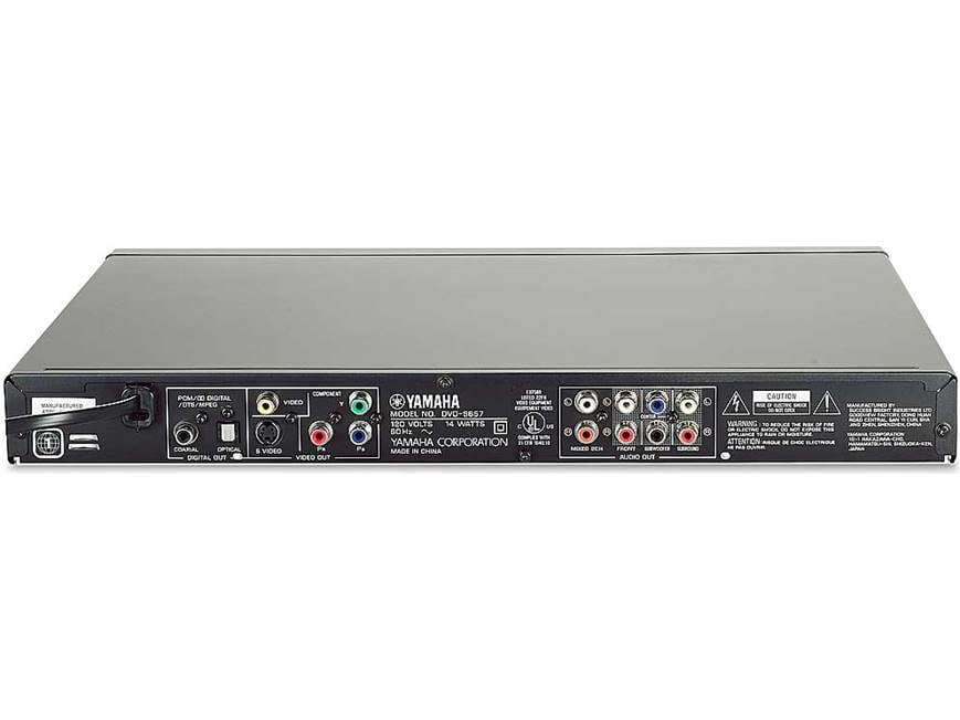 Yamaha DVD-S657 Slim DVD/CD/SACD/DVD-Audio player at Crutchfield