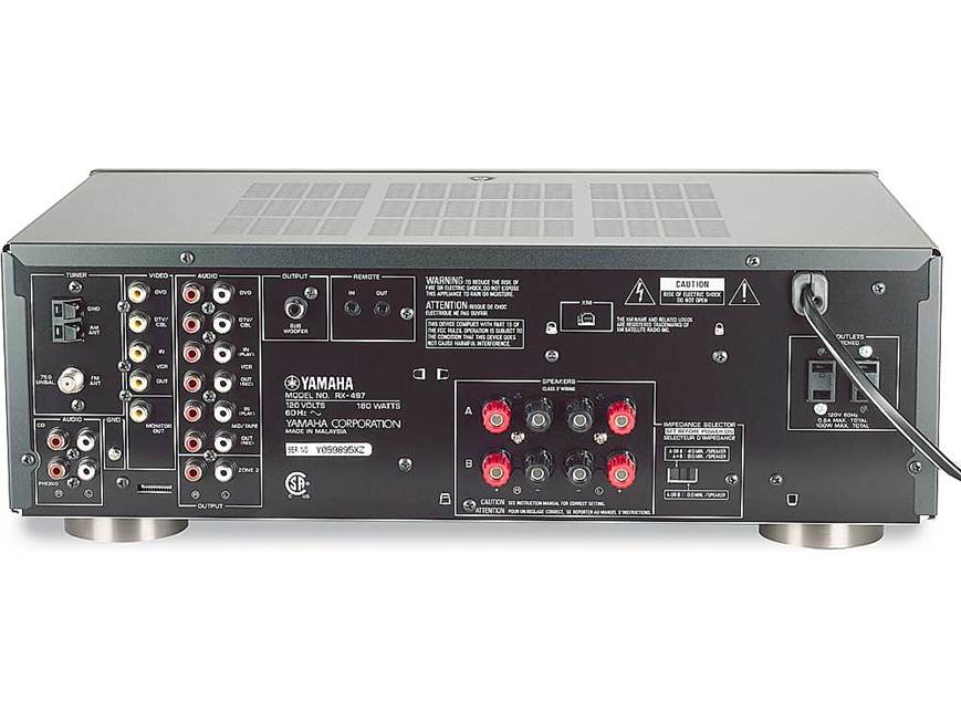 Yamaha RX-497 XM Ready stereo receiver at Crutchfield