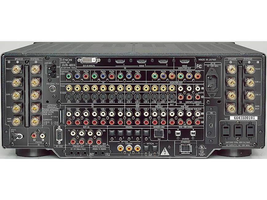 Denon AVR-4806CI THX® Ultra2 home theater receiver with 1080p HDMI