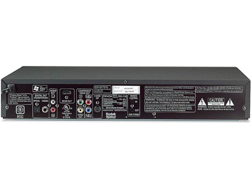 値下げ リペア済 オーディオモード付 DENON DVDplayer Denon DVD-1730 DVD/CD player with digital video output and