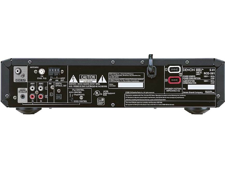 DENONオーディオ Denon S-81 CD/AM/FM/XM Ready micro system with iPod® docking port