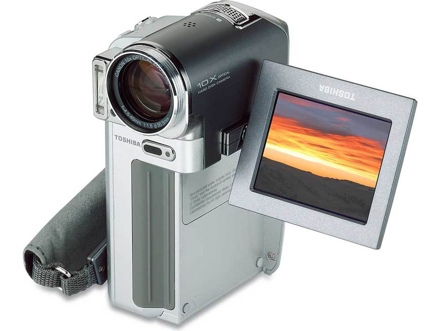 TOSHIBA HDD HDビデオカメラ Toshiba GSC-R30 Gigashot 30GB hard drive camcorder at Crutchfield