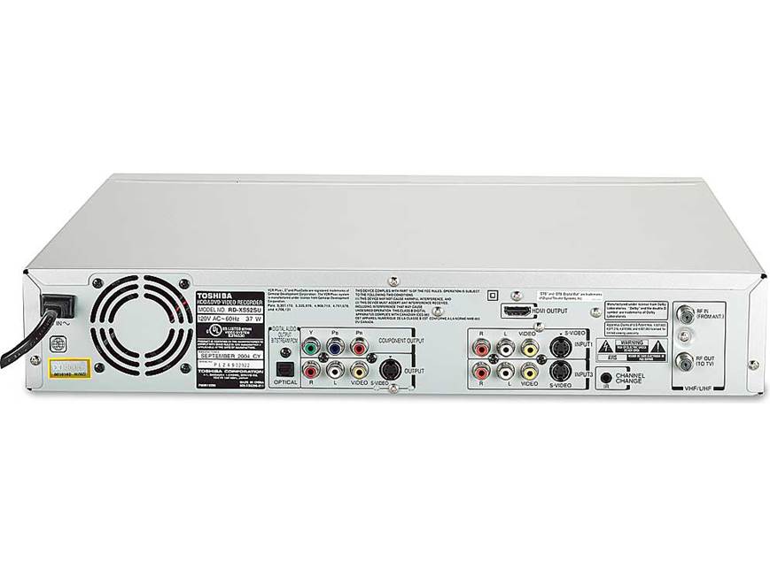 Toshiba RD-XS52 DVD recorder + 160GB digital video recorder and
