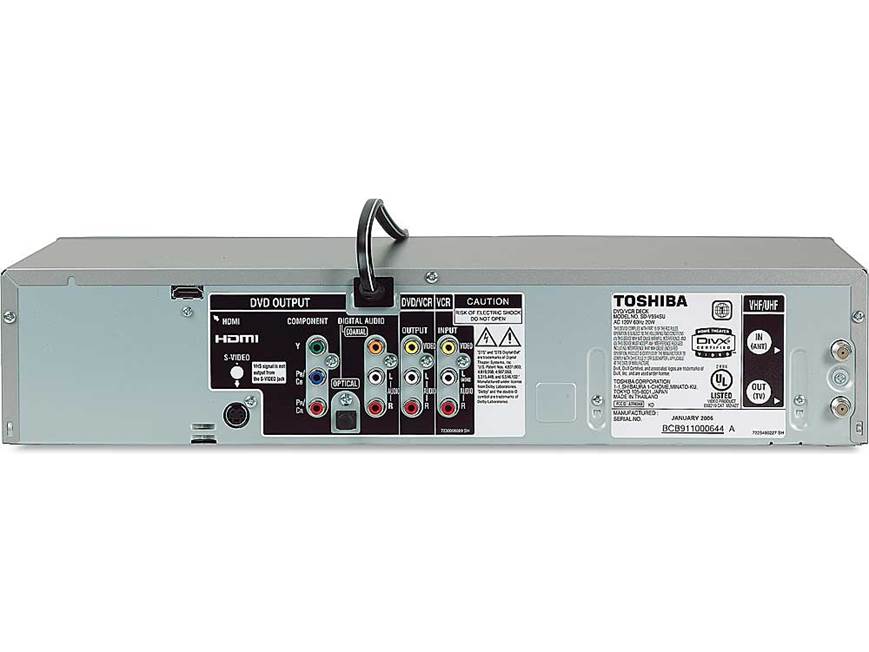 Toshiba SD-V594 DVD/VCR combo with DVD upconversion and front