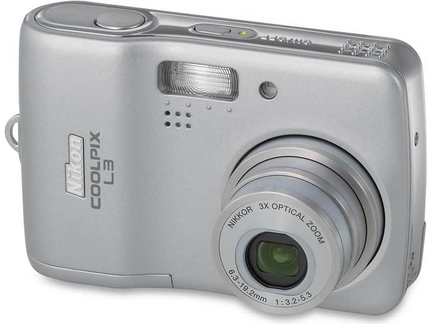 Nikon Coolpix L3 5.1-megapixel digital camera at Crutchfield