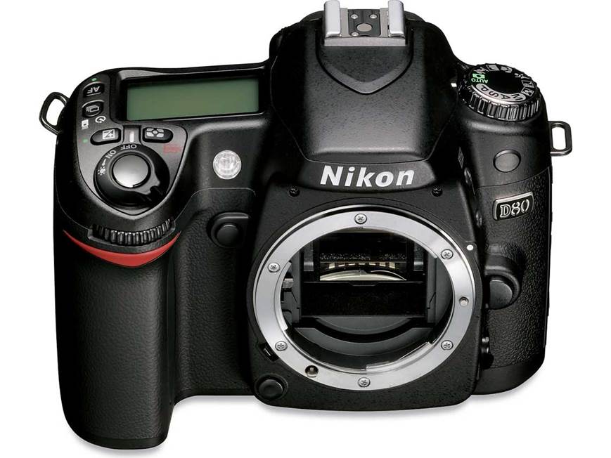 Nikon D80 (body only) 10.2-megapixel digital SLR camera at Crutchfield
