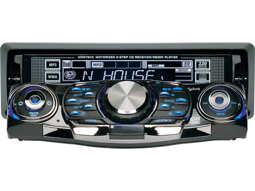 Dual XDM7610 CD receiver with MP3/WMA playback at Crutchfield