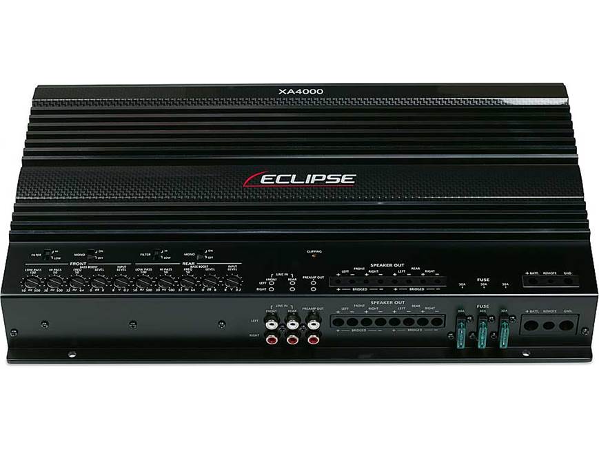 Eclipse XA4000 4-channel car amplifier 125 watts x 4 at Crutchfield