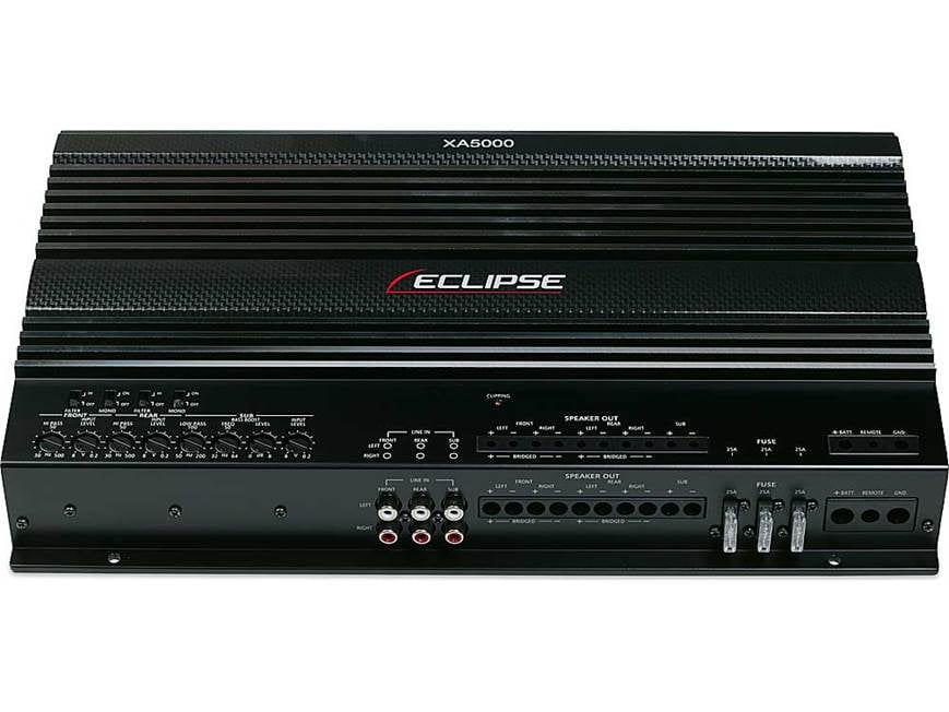 ECLIPSE XA5000 5chアンプ Eclipse XA5000 5-channel car amplifier 50 watts RMS x 4 + 300