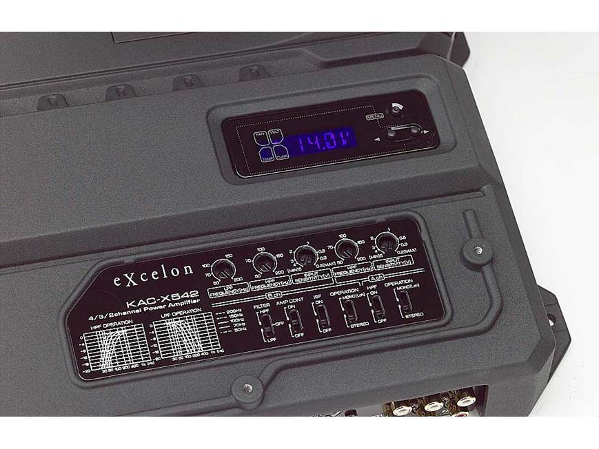 Kenwood Excelon KAC-X542 4-channel car amplifier 88 watts RMS x 4