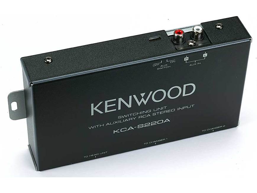 Kenwood KCA-S220A 2-changer switch with auxiliary input at Crutchfield