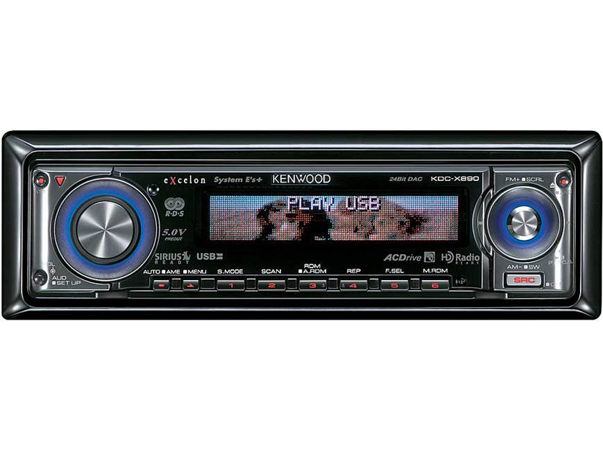 Kenwood Excelon KDC-X890 CD player with MP3/WMA playback at