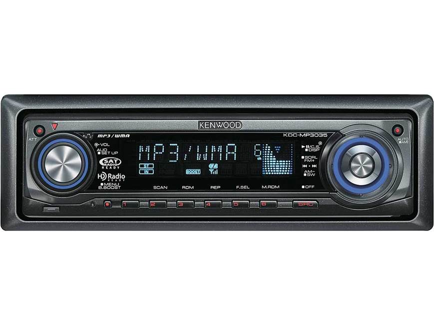 Kenwood KDC-MP3035 CD receiver with MP3/WMA/AAC playback at
