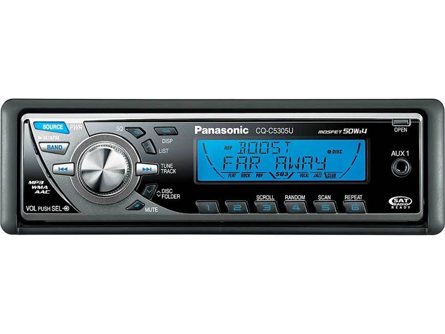 Panasonic CQ-C5305U CD receiver with MP3/WMA/AAC playback at