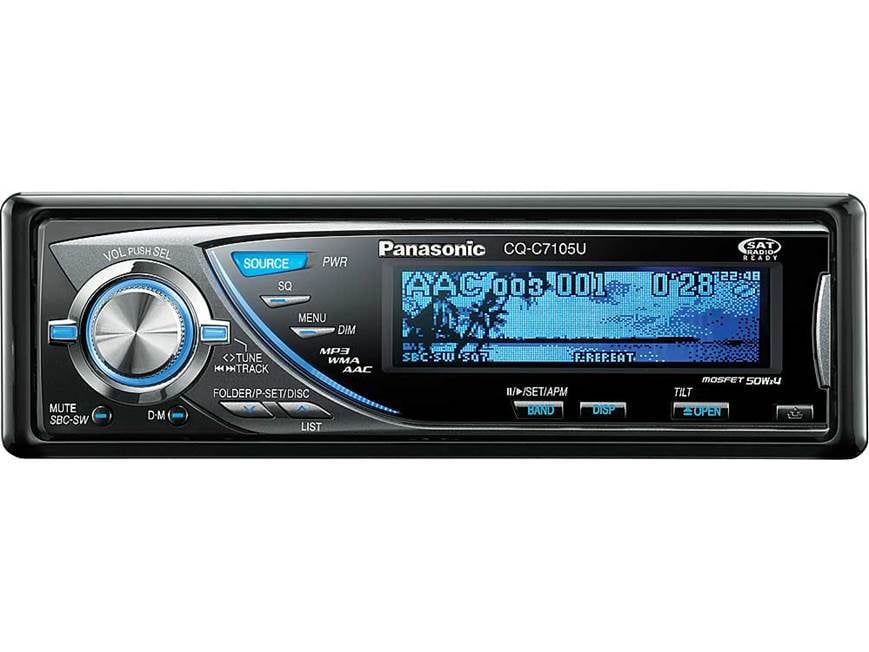 Panasonic CQ-C7105U CD receiver with MP3/WMA/AAC playback at