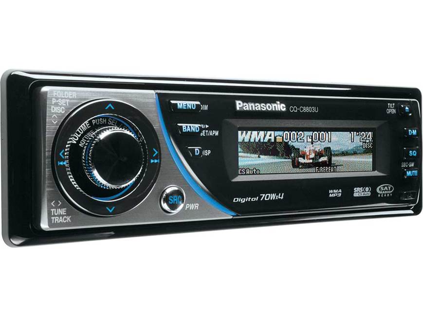 Panasonic CQ-C8803U CD receiver with MP3/WMA playback at Crutchfield