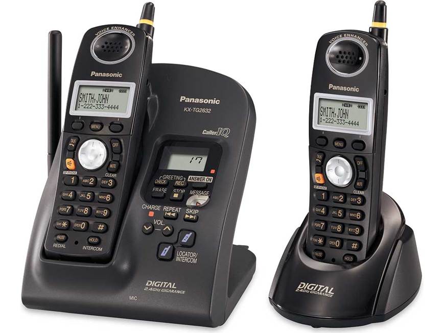 Panasonic KX-TG2632B 2.4 GHz dual-handset cordless phone system