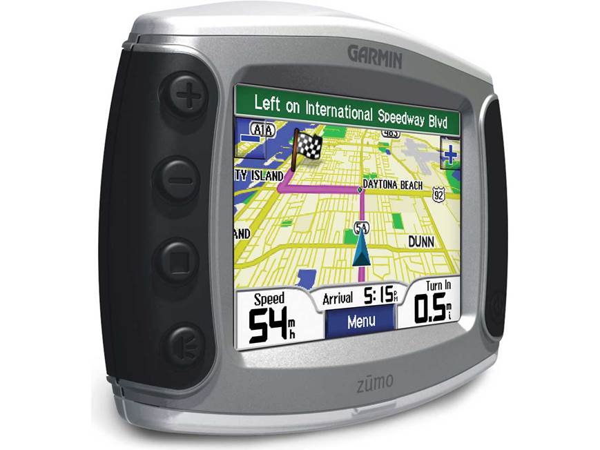 Garmin zumo® 550 Portable motorcycle navigator with Bluetooth® at