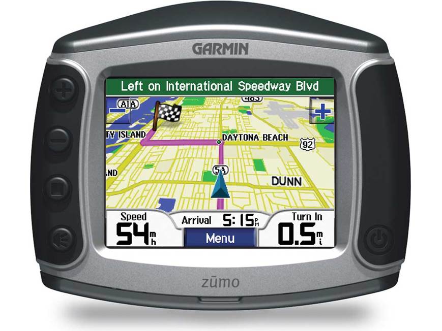 Garmin zumo® 550 Portable motorcycle navigator with Bluetooth® at