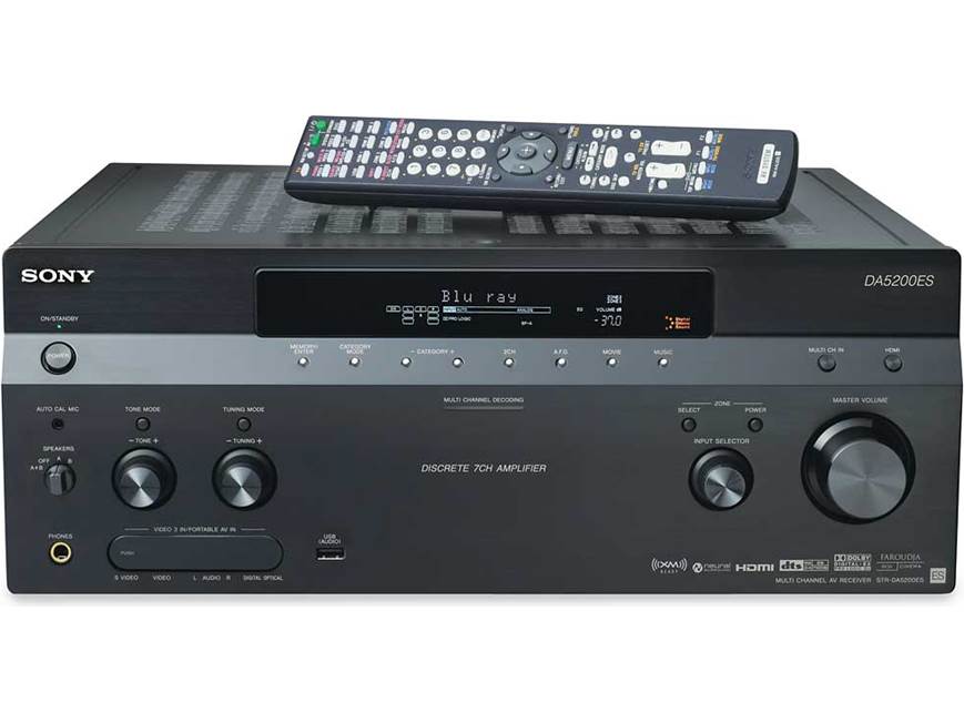 Sony ES STR-DA5200ES Home theater receiver with HDMI switching and