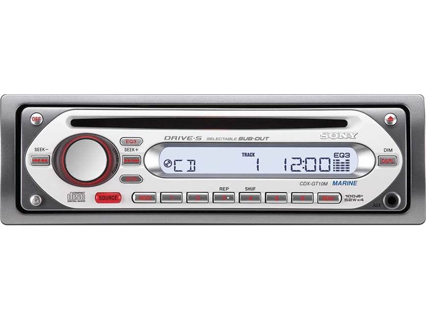 Sony CDX-GT10M Marine CD player at Crutchfield
