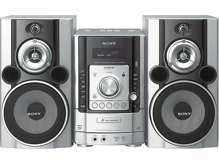 Sony CMT-HPR99XM XM-ready 5-CD/AM/FM shelf system at Crutchfield