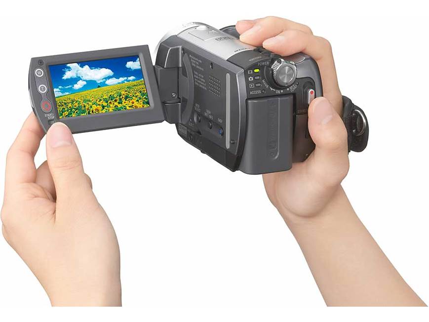 Sony DCR-SR80 60GB hard drive camcorder at Crutchfield