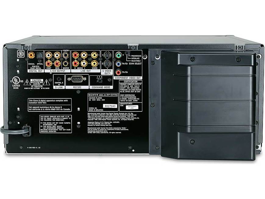 Sony ES DVP-CX777ES (Black) (Black) 400-disc DVD/CD/SACD changer