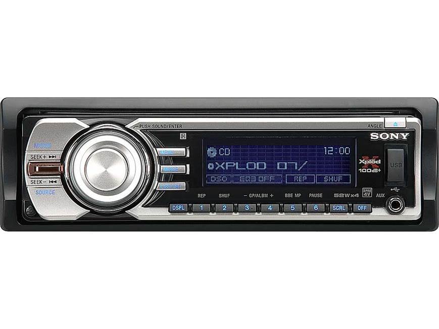 Sony CDX-GT81UW CD receiver with MP3/WMA/AAC playback at Crutchfield