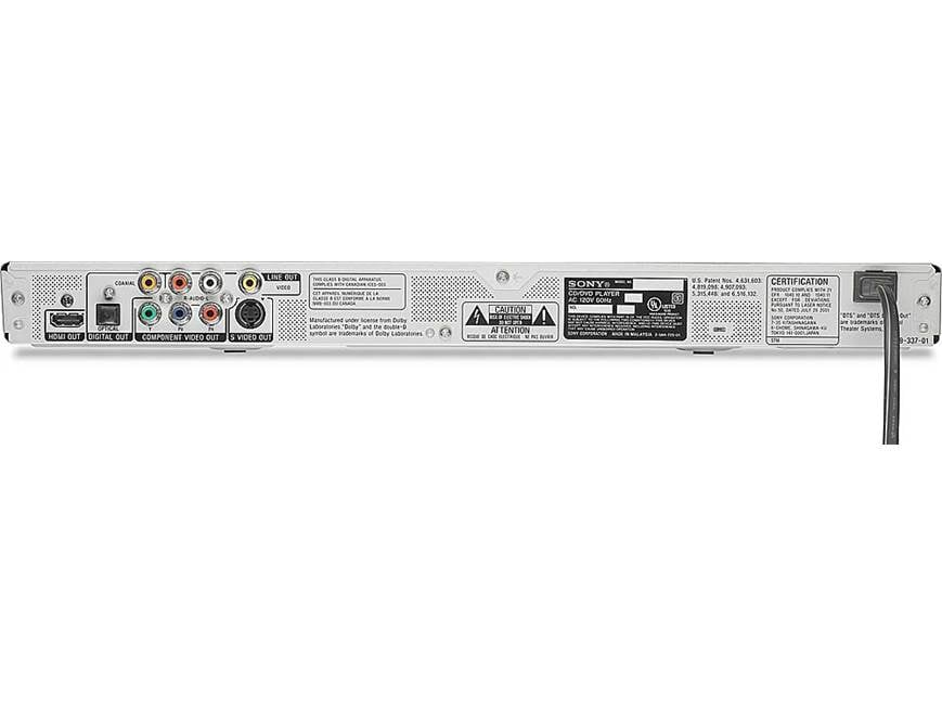 Sony DVP-NS75H DVD/CD player with digital video output and